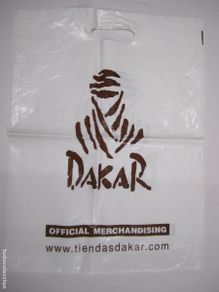 Coches y motocicletas: bolsa plastico dakar official merchandising